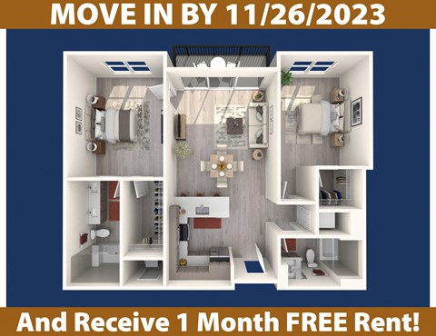 Platform 3750_2 Bedroom Apartment Home